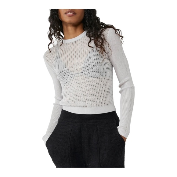 Nwt Free People H20 Crew Pullover / found moon - Picture 4 of 6